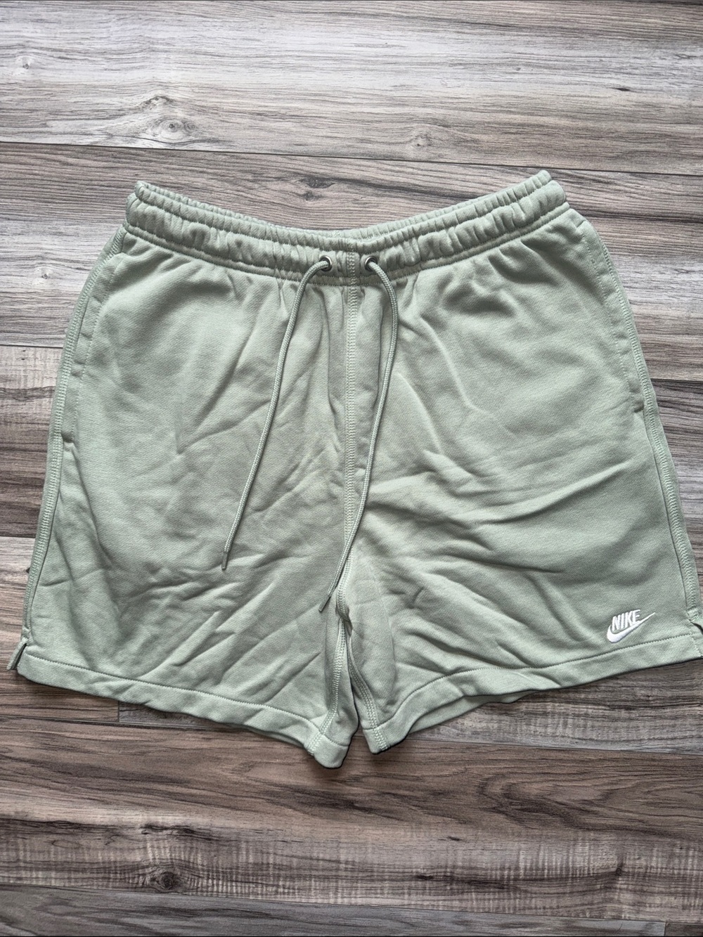 Nike Men’s Light Sage Drawstring Athletic Shorts
